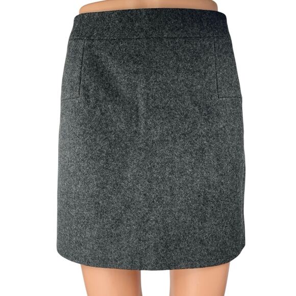 J.Crew Women's Gray Zipper Casual Mini Pencil Straight A-line Skirt Size 4 - Picture 1 of 4